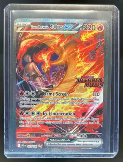 2025 Pokemon SV Destined Rivals Team Rocket's Moltres ex Stamp Promo #229/182 - Image 1