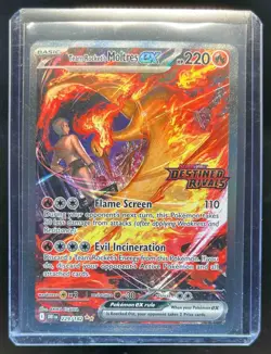 2025 Pokemon SV Destined Rivals Team Rocket's Moltres ex Stamp Promo #229/182 - Image 1
