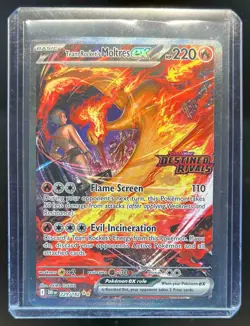 2025 Pokemon SV Destined Rivals Team Rocket's Moltres ex Stamp Promo #229/182 - Image 1