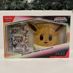 Pokemon TCG SV8.5 Prismatic Evolutions Accessory Pouch Special Collection Sealed - Image 1