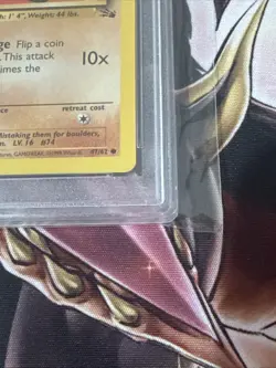 1999 Pokemon Fossil Geodude #47 PSA 10 - Image 3