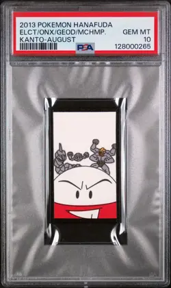 2013 Electrode/Geodude/Machamp/Onix Pokemon Hanafuda Kanto PSA 10 SSP 🔥 - Image 1