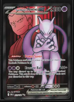 Team Rocket's Mewtwo ex 213/182 SV10: Destined Rivals Ultra Rare Pokemon Card - Image 1