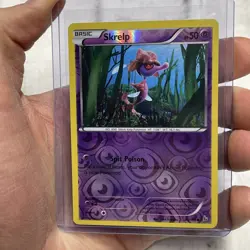 Pokemon TCG Skrelp 44/106 Reverse Holo Common XY Flashfire LP+ Pokemon Card TCG - Image 1