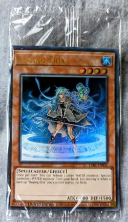 Raging Eria (Ultra) LART-EN031 Sealed YuGiOh Lost Art Promo Card Limited Edition - Image 2
