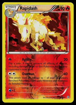 Pokemon Card - Rapidash Generations 15/83 Rare Reverse Holo - Image 1