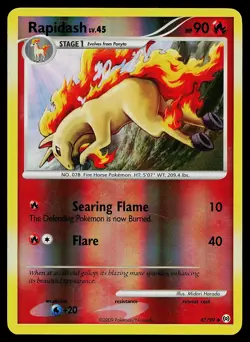 Pokemon Card - Rapidash Arceus 47/99 Uncommon Reverse Holo - Image 1