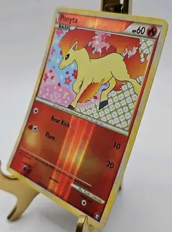 Ponyta 72/102 Triumphant Reverse Holo LP Pokemom Card - FREE SHIPPING - Image 2