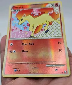 Ponyta 72/102 Triumphant Reverse Holo LP Pokemom Card - FREE SHIPPING - Image 5
