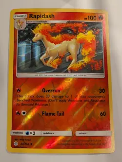 Rapidash 24/236 - Cosmic Eclipse Pokemon Reverse Holo Foil Nice! - Image 1