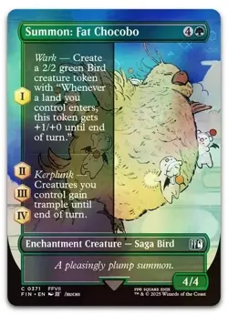 Summon: Fat Chocobo (Borderless) - C - FINAL FANTASY #371 - NM - Foil - Image 1