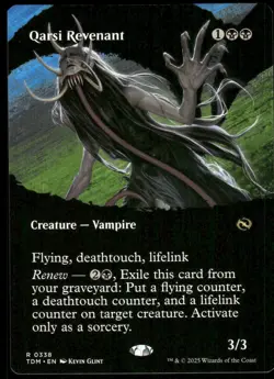 1x Qarsi Revenant (Borderless) - Tarkir: Dragonstorm - NM - MTG - Image 1
