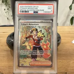 Ethan's Adventure 236/182 - PSA 9 - Destined Rivals SIR Pokemon - Image 1