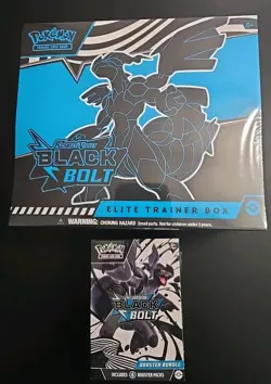 Pokemon Black Bolt Sealed Lot - 1 Elite Trainer Box (ETB) + 1 Booster Bundle - Image 1