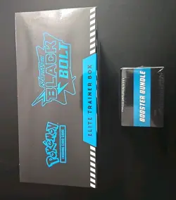 Pokemon Black Bolt Sealed Lot - 1 Elite Trainer Box (ETB) + 1 Booster Bundle - Image 2