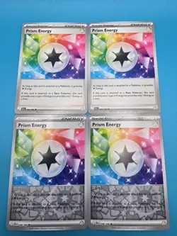 2 REVERSE HOLO & 2 Normal Prism Energy 086/086 Black Bolt Pokemon Playset x4 - Image 1