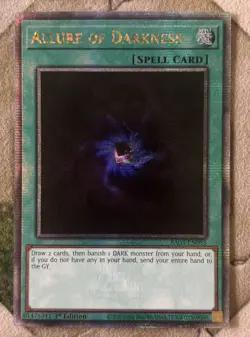 YuGiOh ALLURE OF DARKNESS Quarter Century Secret Rare RA03-EN055 - Image 2