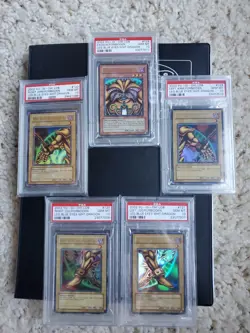 Yugioh Sequential PSA 10 Exodia the Forbidden One LOB COMPLETE Original Print - Image 1