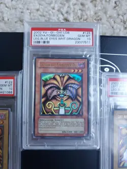 Yugioh Sequential PSA 10 Exodia the Forbidden One LOB COMPLETE Original Print - Image 2
