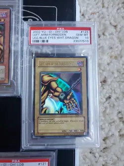 Yugioh Sequential PSA 10 Exodia the Forbidden One LOB COMPLETE Original Print - Image 3