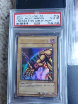 Yugioh Sequential PSA 10 Exodia the Forbidden One LOB COMPLETE Original Print - Image 4