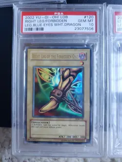 Yugioh Sequential PSA 10 Exodia the Forbidden One LOB COMPLETE Original Print - Image 5