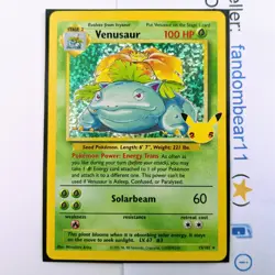 Venusaur Celebrations Classic Collection card BASE SET ART 15/102 Pokemon 2021 - Image 1