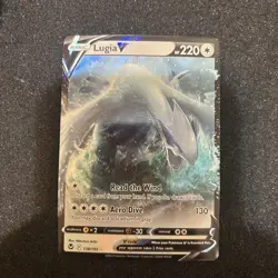 Lugia V 138/195 Pokemon TCG Ultra Rare SWSH12: Silver Tempest Near Mint - Image 1