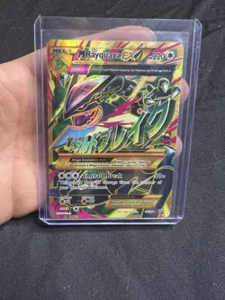 M Rayquaza EX Shiny Full Art Holo Card 98/98 XY-Ancient Origins LP - Image 1