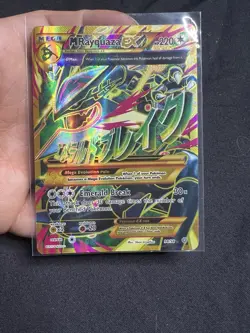 M Rayquaza EX Shiny Full Art Holo Card 98/98 XY-Ancient Origins LP - Image 3