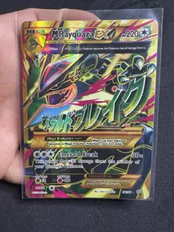 M Rayquaza EX Shiny Full Art Holo Card 98/98 XY-Ancient Origins LP - Image 4