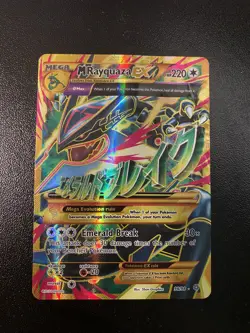 M Rayquaza EX Shiny Full Art Holo Card 98/98 XY-Ancient Origins - Image 1