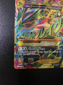 M Rayquaza EX Shiny Full Art Holo Card 98/98 XY-Ancient Origins - Image 5