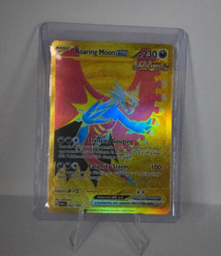 Roaring Moon ex SAR 262/182 Paradox Rift Pokemon Card Gold Secret Rare NM - Image 1