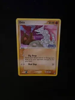 Onix 65/115 Reverse Holofoil Stamped EX Unseen Forces Pokemon Card 2005 NM - Image 2