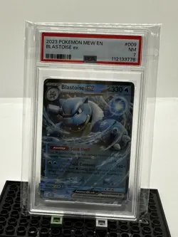 2023 Pokemon Mew en Blastoise EX Ultra Rare PSA - Image 1
