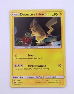 Pokemon Detective Pikachu Card 10/ 18 Holo Rare Movie Pokemon Card NM TCG - Image 1