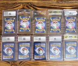 Pokemon TCG 10 SLAB LOT CGC, AGS, TAG! 10 SLABS TOTAL ! Eeveelutions, Art Rares - Image 2
