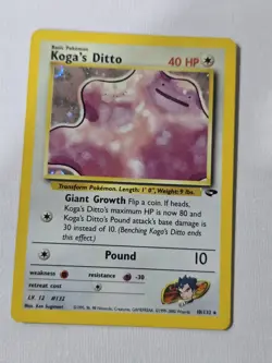 Pokemon TCG Koga's Ditto Gym Challenge 10 Holo - Image 1