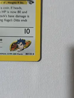 Pokemon TCG Koga's Ditto Gym Challenge 10 Holo - Image 2