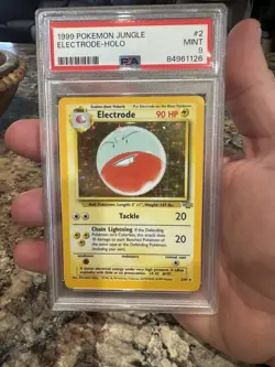 Pokemon Electrode Holo Rare Fossil PSA 9 - Image 1