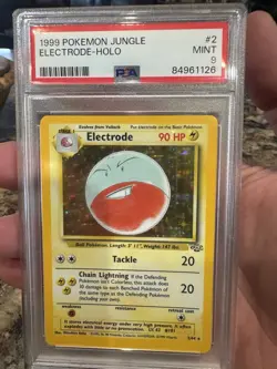 Pokemon Electrode Holo Rare Fossil PSA 9 - Image 2