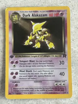 1st Edition Dark Alakazam 1/82 - Team Rocket - Holo - Pokemon - Image 1