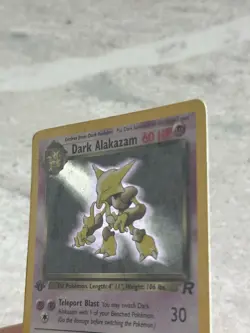 1st Edition Dark Alakazam 1/82 - Team Rocket - Holo - Pokemon - Image 3