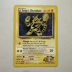 Pokemon TCG Lt. Surge's Electabuzz Gym Heroes 27/132 Unlimited Rare - Image 1