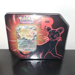 Pokemon TCG Factory Sealed Destined Rivals Team Rocket Tin - Persian - Image 1