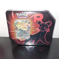 Pokemon TCG Factory Sealed Destined Rivals Team Rocket Tin - Persian - Image 3