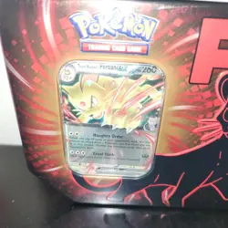 Pokemon TCG Factory Sealed Destined Rivals Team Rocket Tin - Persian - Image 5