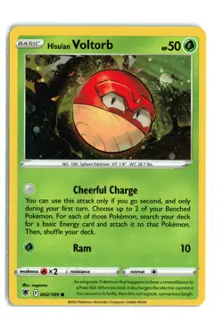 Hisuian Voltorb 002/189 Astral Radiance Cosmos Holo Pokemon TCG NM-LP - Image 1