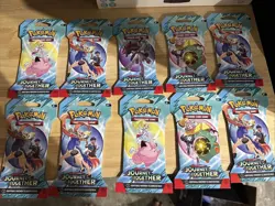 Pokemon TCG Journey Together Booster Pack Lot Of 10 - Image 1